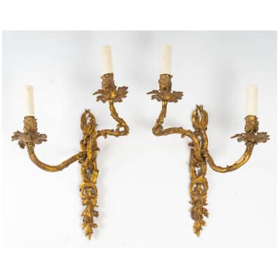 Pair of Regency style sconces from the Napoleon III period (1851 - 1870).