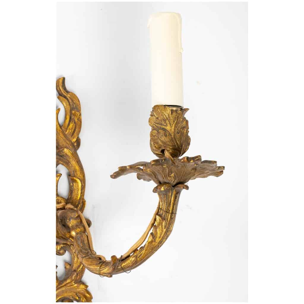 Pair of Regency style sconces from the Napoleon III period (1851 - 1870). 4