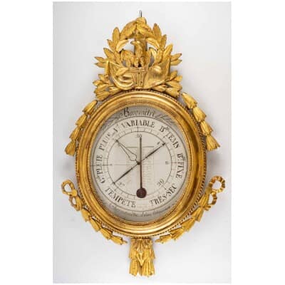 Louis period barometer - thermometer XVI (1774 - 1793).