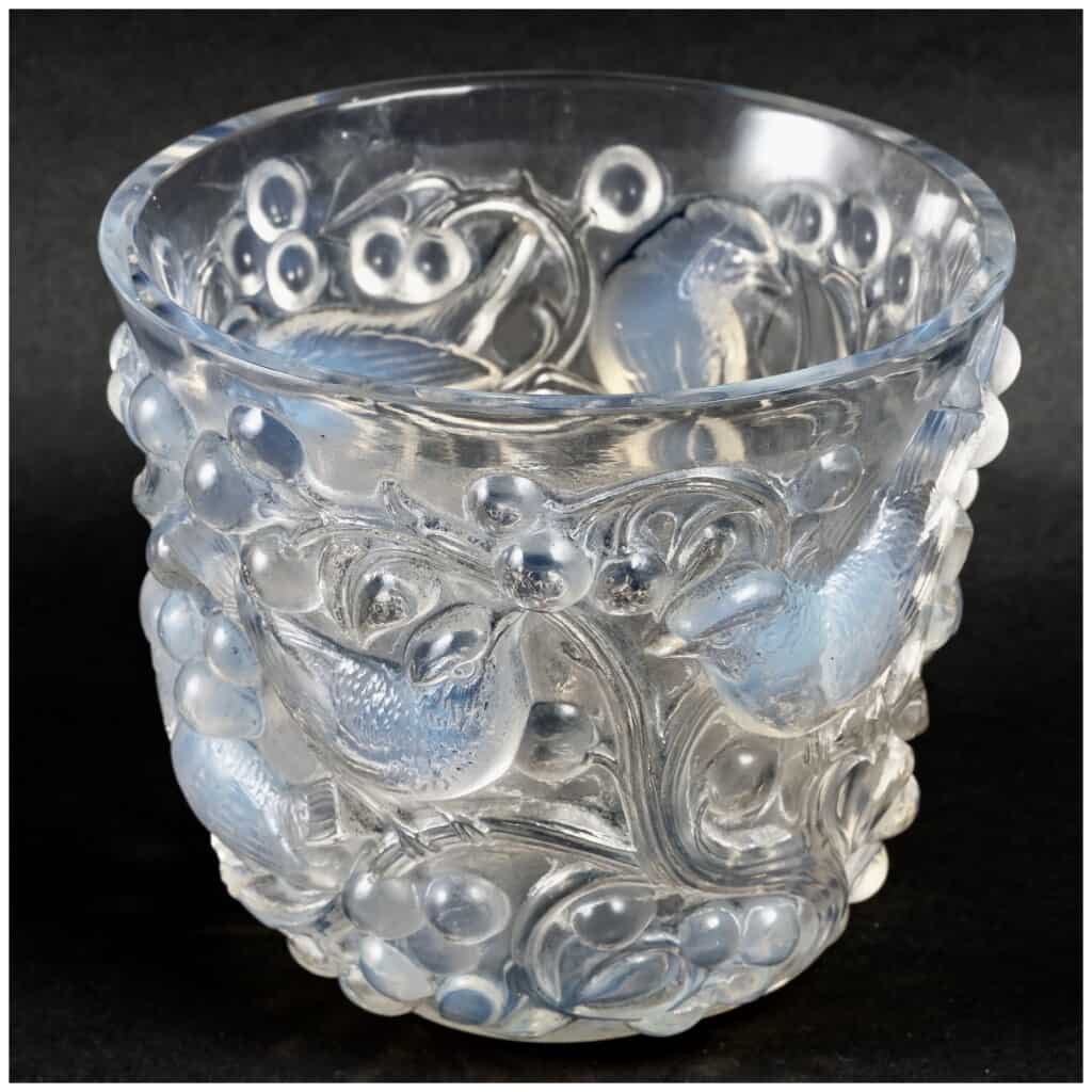 1921 René Lalique – Vase Avallon Verre Opalescent 5