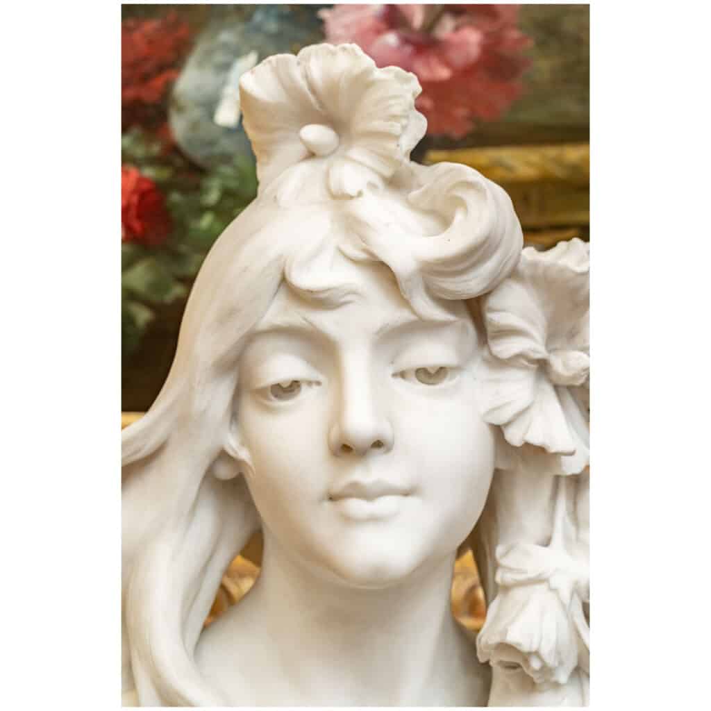 Alfred Jean Fortery 1861-1944. Floreal, Sculpture En Marbre. 6