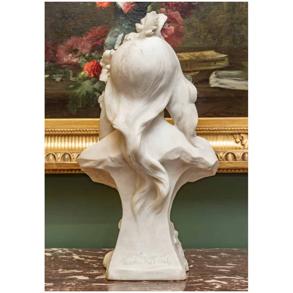 Alfred Jean Fortery 1861-1944. Floreal, Marble Sculpture. 10