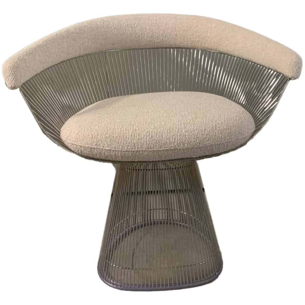 Knoll & Platner : Ensemble de salle a manger Table 135 cm & 4 chaises 7