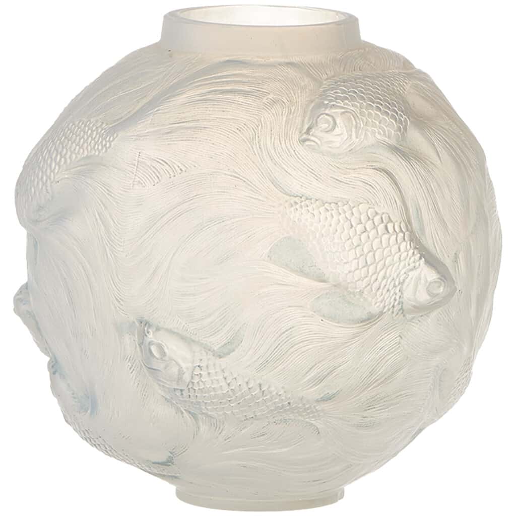 René lalique: “Formose” opalescent glass vase 3