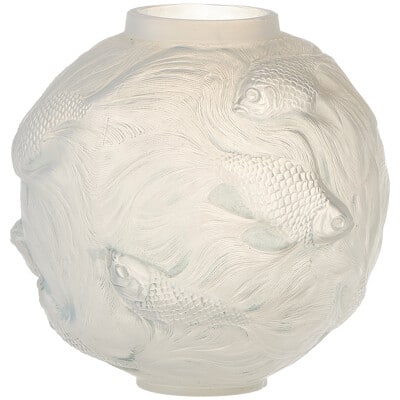 René lalique: “Formose” opalescent glass vase