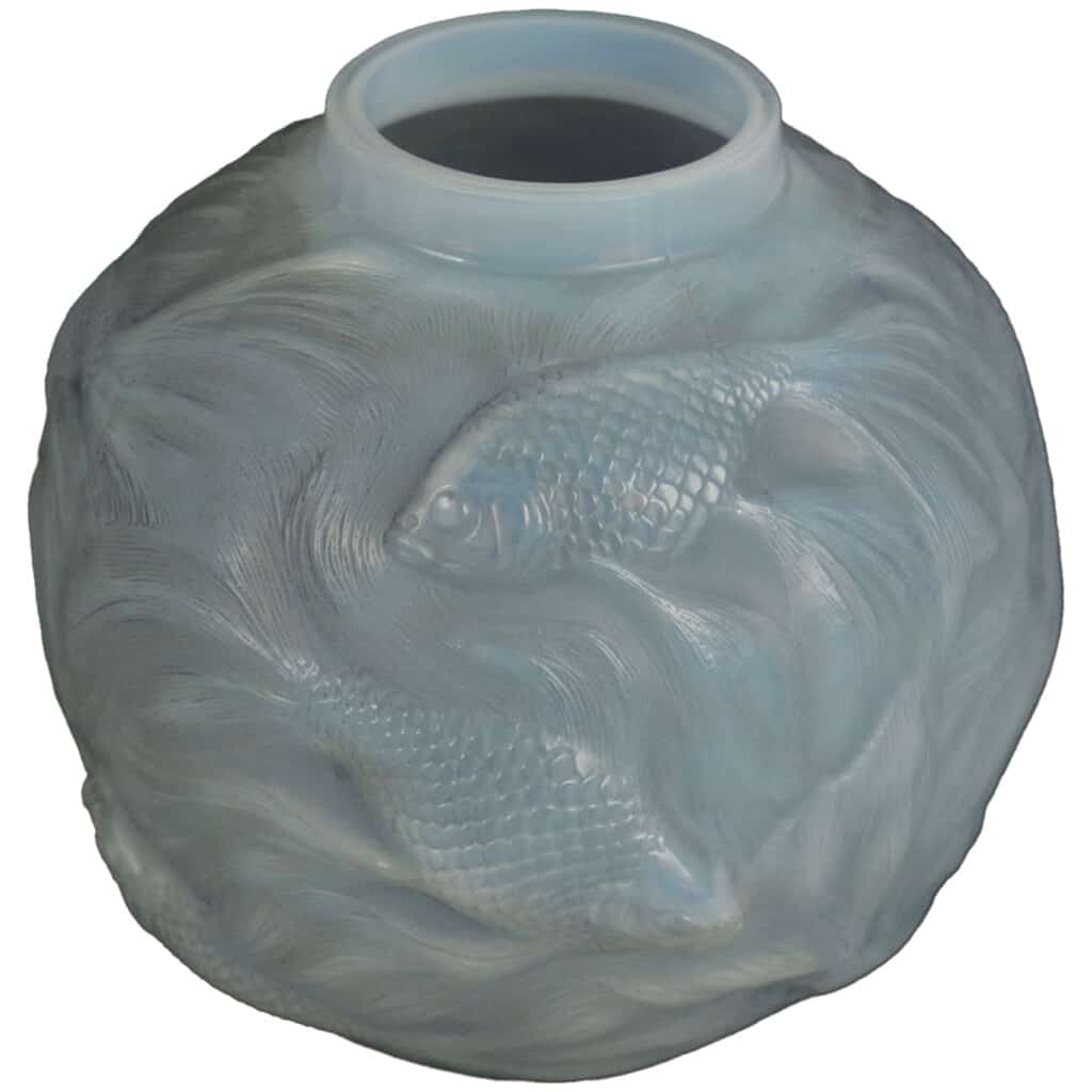 René lalique : Vase « Formose » verre opalescent 4