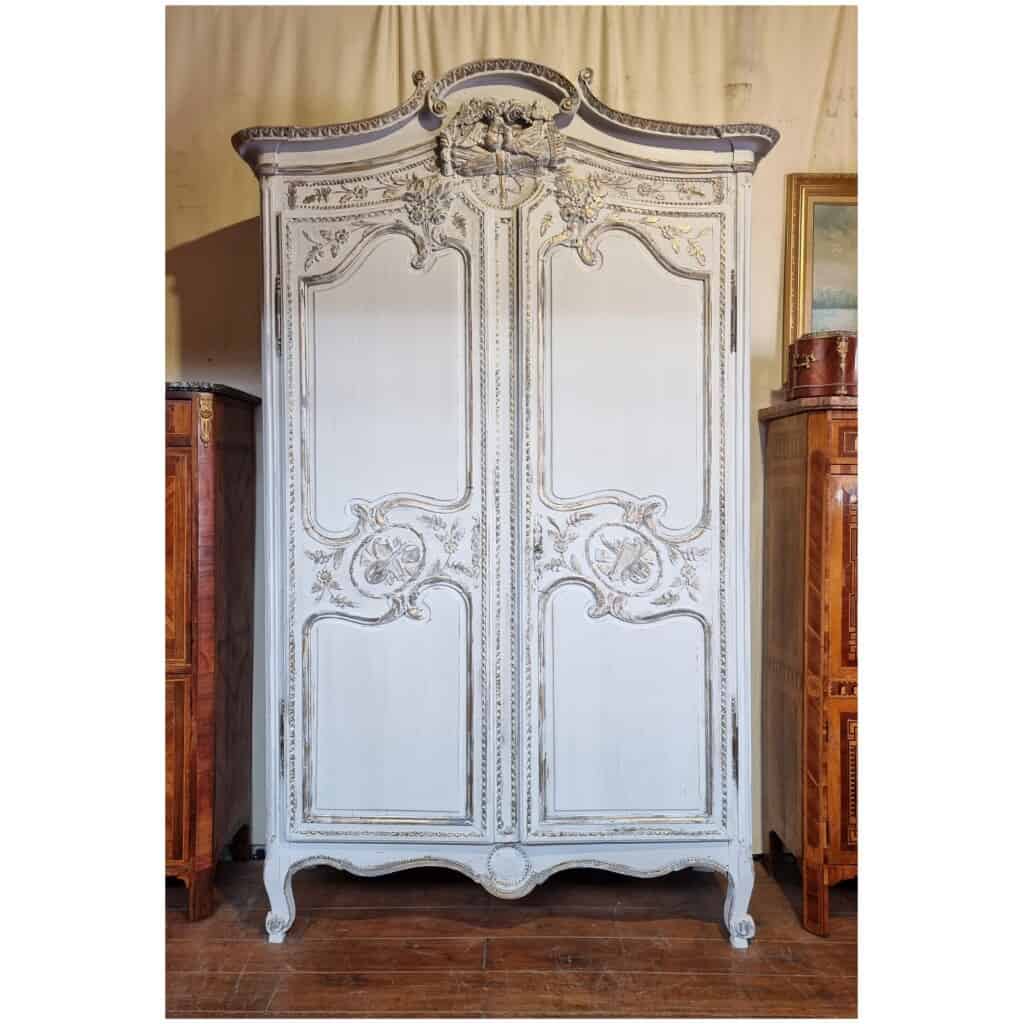 Armoire De Mariage De Fécamp – Haute Normandie – époque Transition – Chêne Patiné – 18ème 3