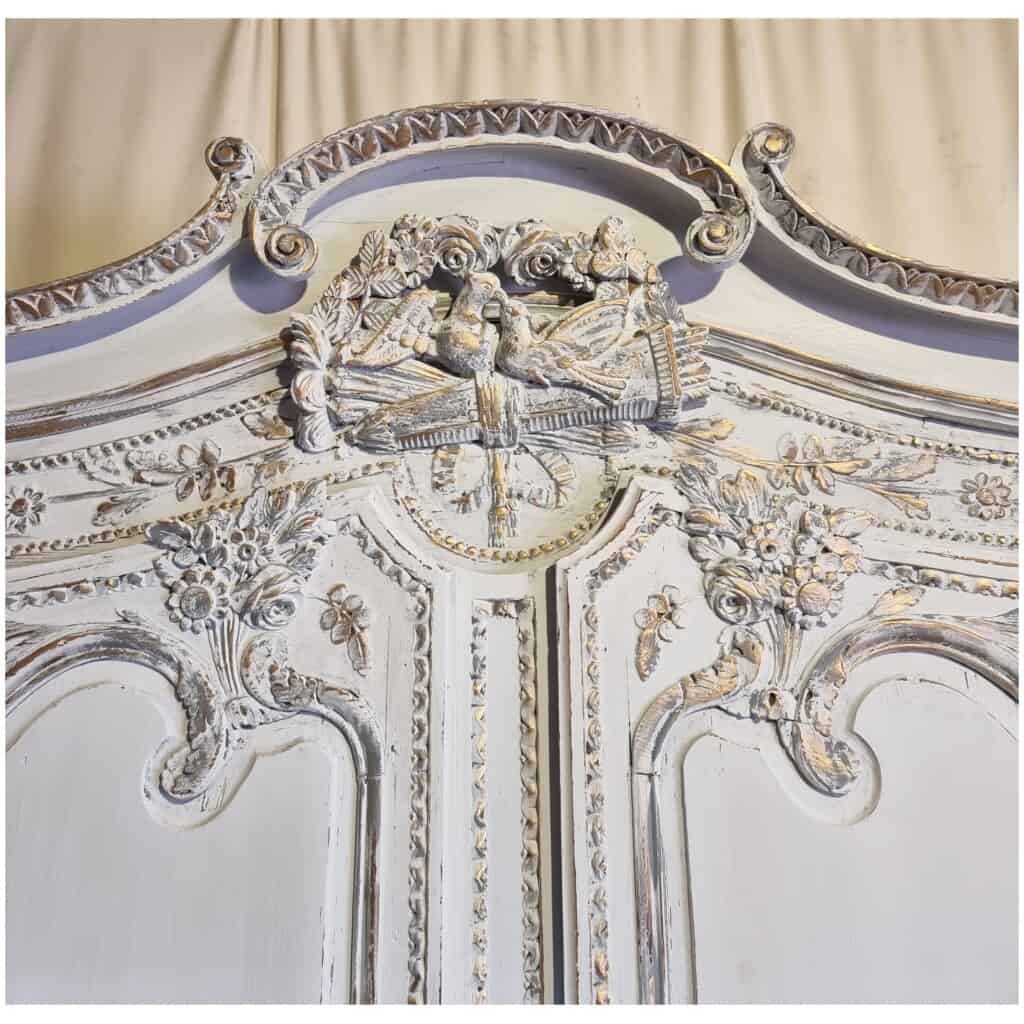 Armoire De Mariage De Fécamp – Haute Normandie – époque Transition – Chêne Patiné – 18ème 9