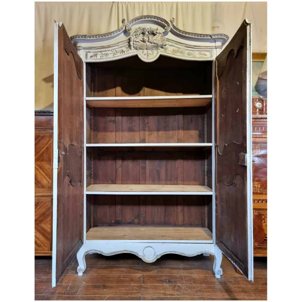 Armoire De Mariage De Fécamp – Haute Normandie – époque Transition – Chêne Patiné – 18ème 4