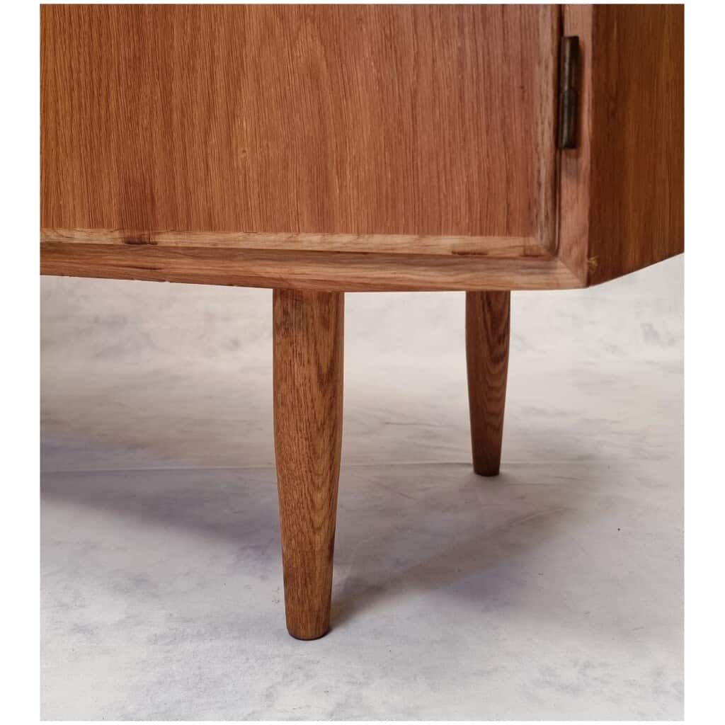 Enfilade Scandinave De Carlo Jensen Pour Hundevad & Co – Chêne – Ca 1960 11