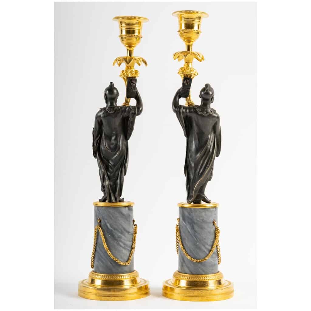 Pair Of Candelabra Louis XVI. XVIII th Century 10