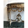 Half-moon console Provençal style Louis XVI in lacquered and gilded wood, Period XIXth 21
