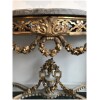 Half-moon console Provençal style Louis XVI in lacquered and gilded wood, Period XIXth 27