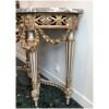 Half-moon console Provençal style Louis XVI in lacquered and gilded wood, Period XIXth 23