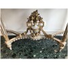 Half-moon console Provençal style Louis XVI in lacquered and gilded wood, Period XIXth 30