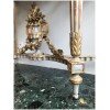 Half-moon console Provençal style Louis XVI in lacquered and gilded wood, Period XIXth 28
