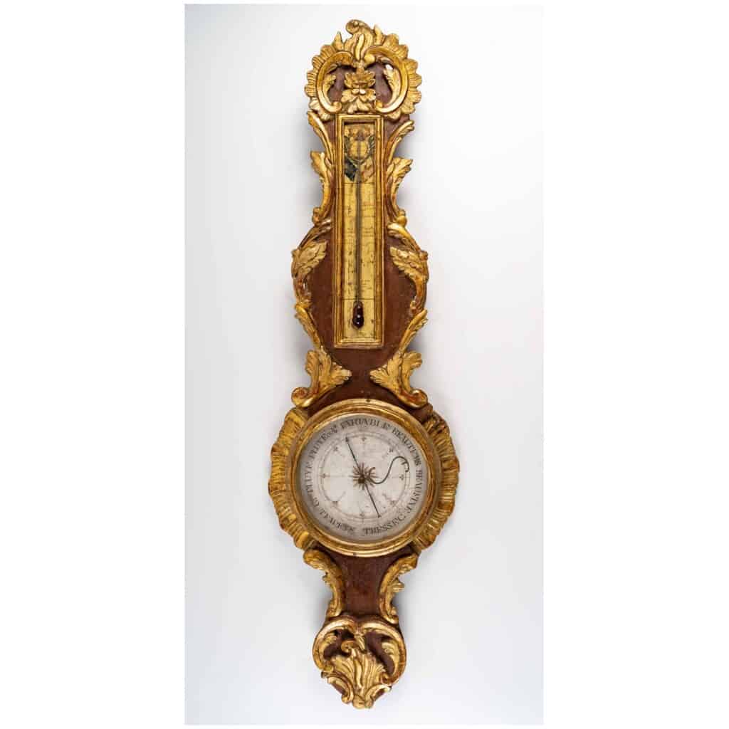 Barometer - thermometer from the Louis XV period (1724 - 1774). 3