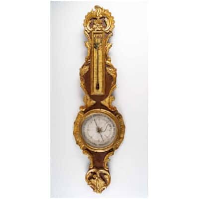 Baromètre – thermomètre d’époque Louis XV ( 1724 – 1774). 3