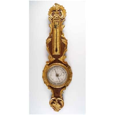 Baromètre – thermomètre d’époque Louis XV ( 1724 – 1774).