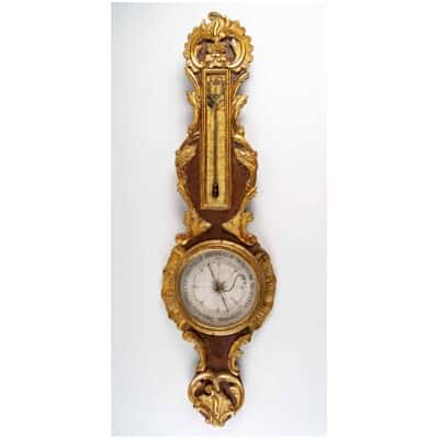 Barometer - thermometer from the Louis XV period (1724 - 1774).