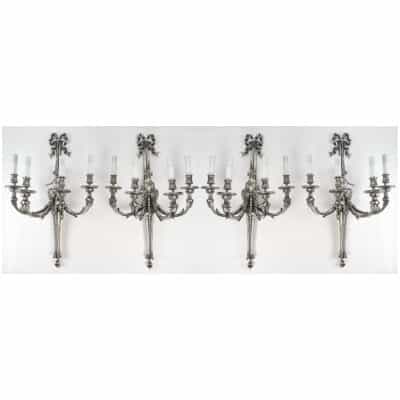 Suite of four Louis style sconces XVI.