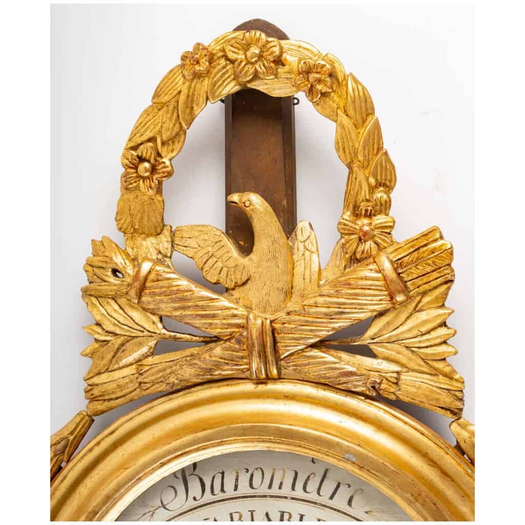 Louis period barometer - thermometer XVI (1774 – 1793). 5