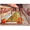 Oil painting entitled "Lavoir Fleuri" by the painter Isabelle Delannoy 5