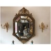Pair of three-armed gilt bronze sconces, Louis style XVI 16