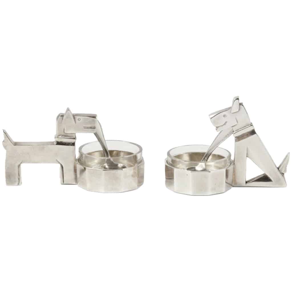 CHRISTOFLE: Pair of salt cellars 3