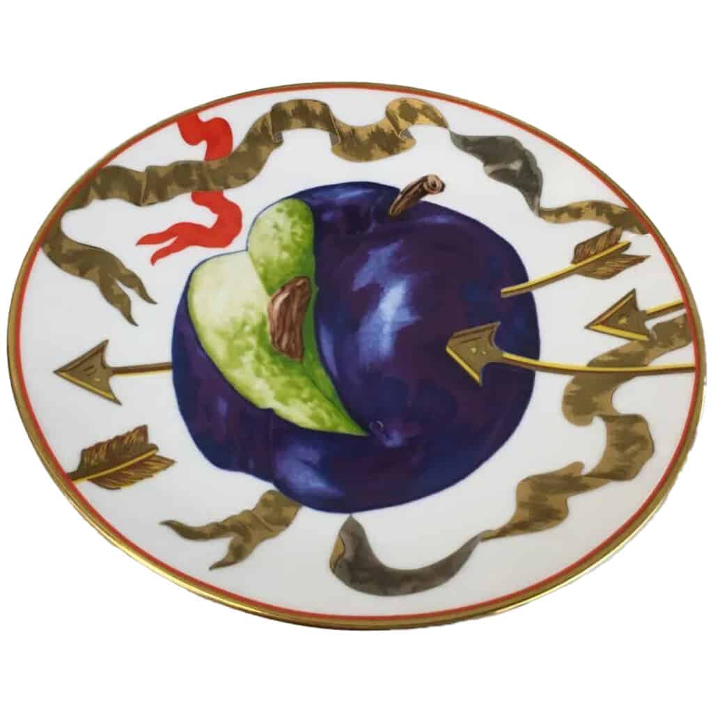 Hilton MC CONNICO for DAUM: 6 dessert plates "The lost arrows of Guillaume Tell" 6