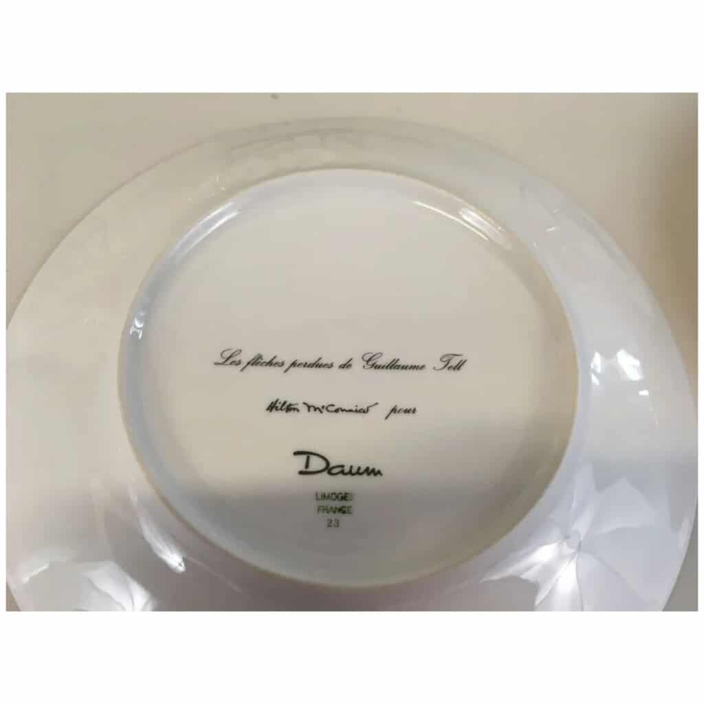 Hilton MC CONNICO for DAUM: 6 dessert plates "The lost arrows of Guillaume Tell" 10