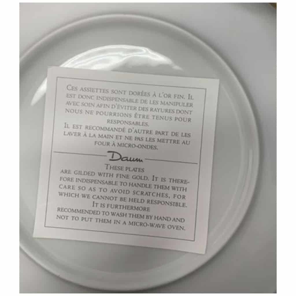 Hilton MC CONNICO pour DAUM : 6 assiettes à dessert « Les flèches perdues de Guillaume Tell » 11