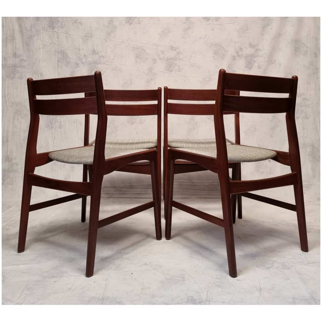 Set of Four Scandinavian Chairs – Teak – Ca 1960 6