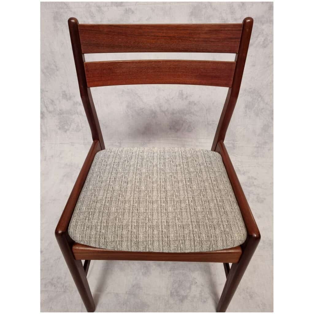 Set of Four Scandinavian Chairs – Teak – Ca 1960 12