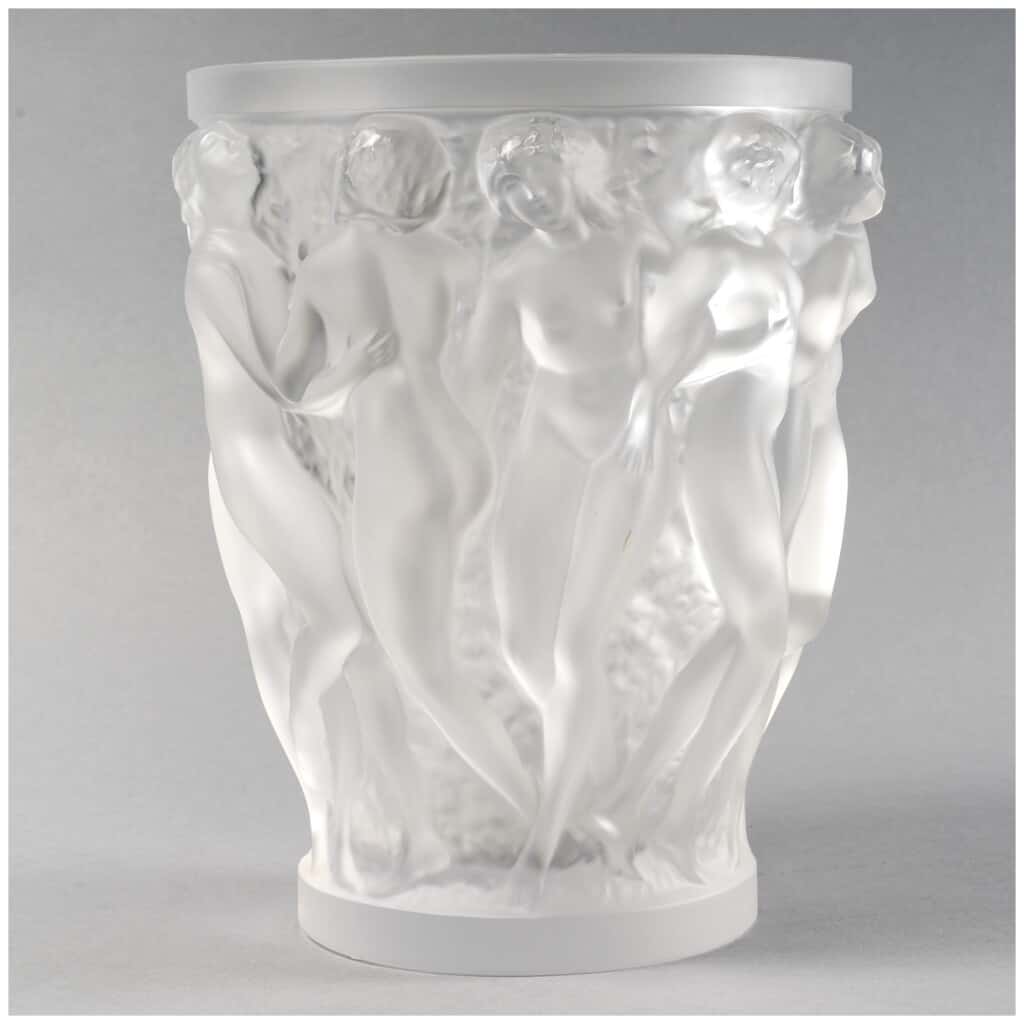 Lalique France – Vase Bacchantes Cristal Blanc Neuf Avec Etiquette 4