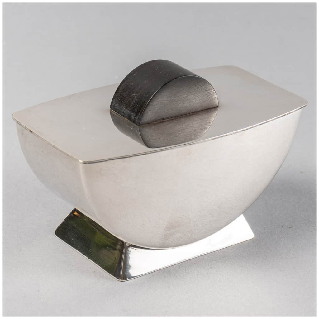 1930 Christofle Christian Fjerdingstad – Service à Thé Café Art Déco Métal Argenté 11