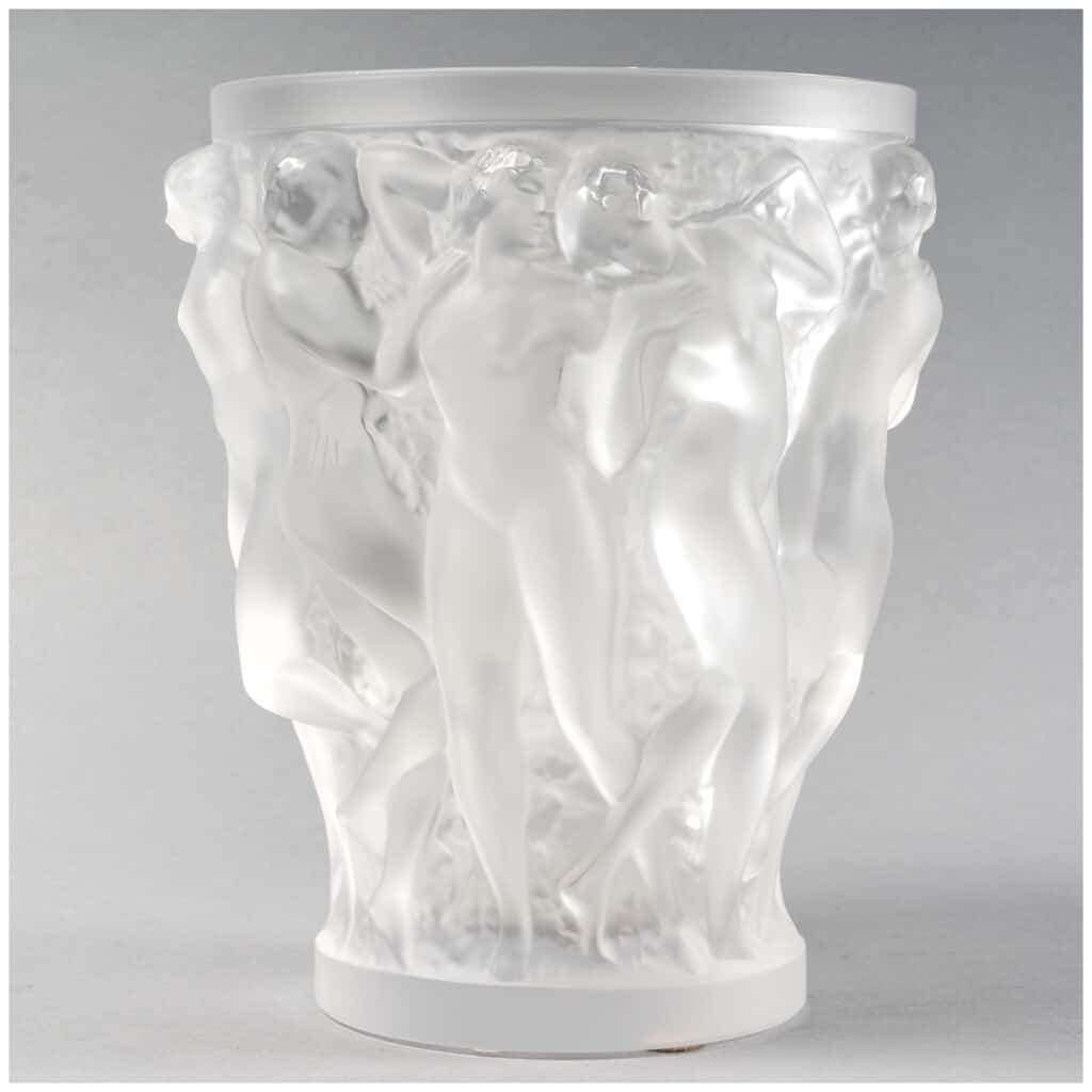 Lalique France – Vase Bacchantes Cristal Blanc Neuf Avec Etiquette 5