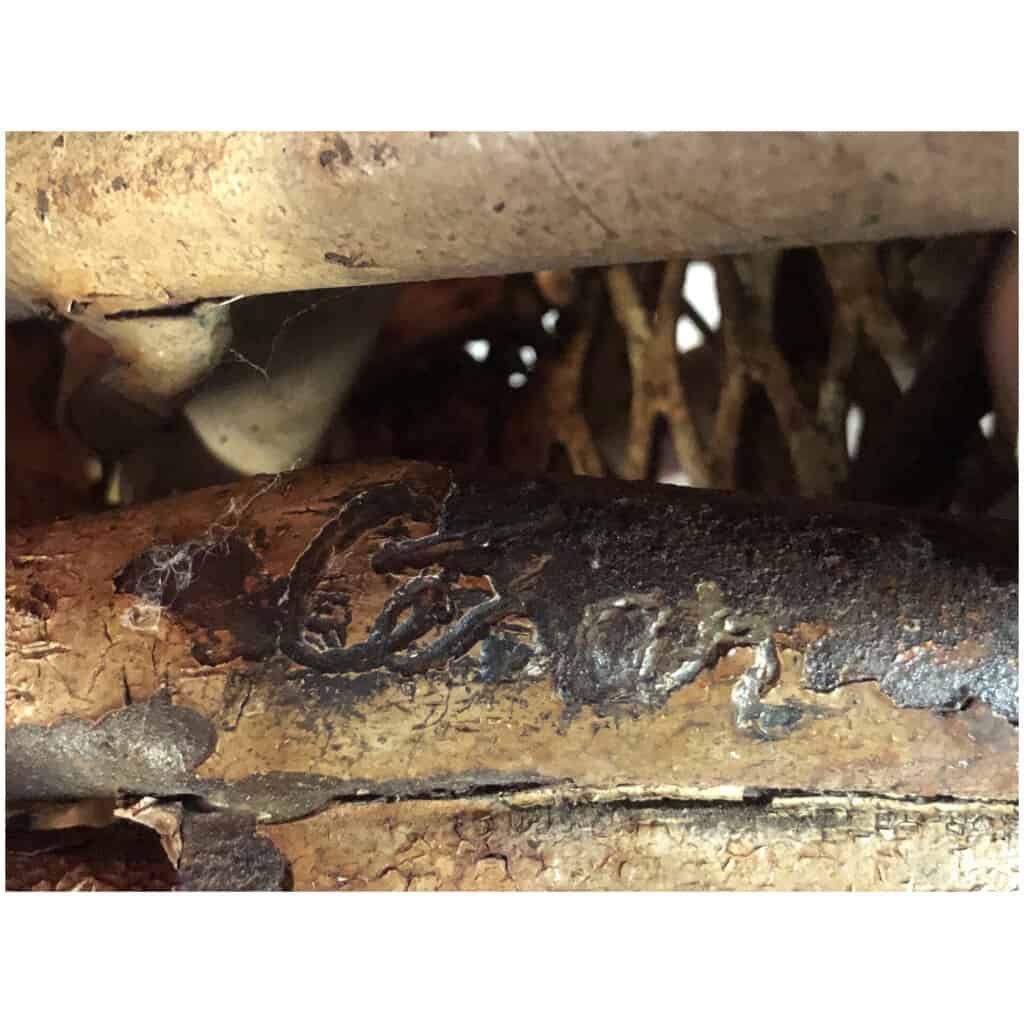 CESAR Compression of garden chairs Unique proof in metal signed Durand Ruel archive number 12