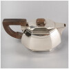 1930 Puiforcat – Service à Thé Et à Café A Pans Coupés En Argent Massif Et Palissandre 23