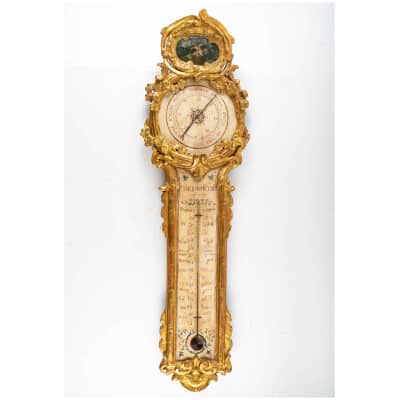 Barometer - thermometer from the Louis XV period (1724 - 1774).