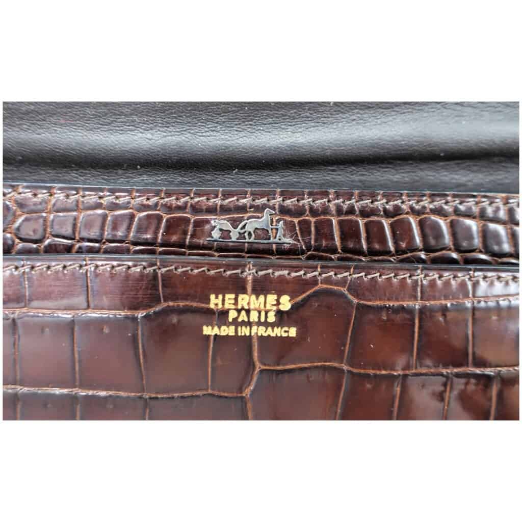 Hermes crocodile pouch Paris Saint Ouen Flea Market