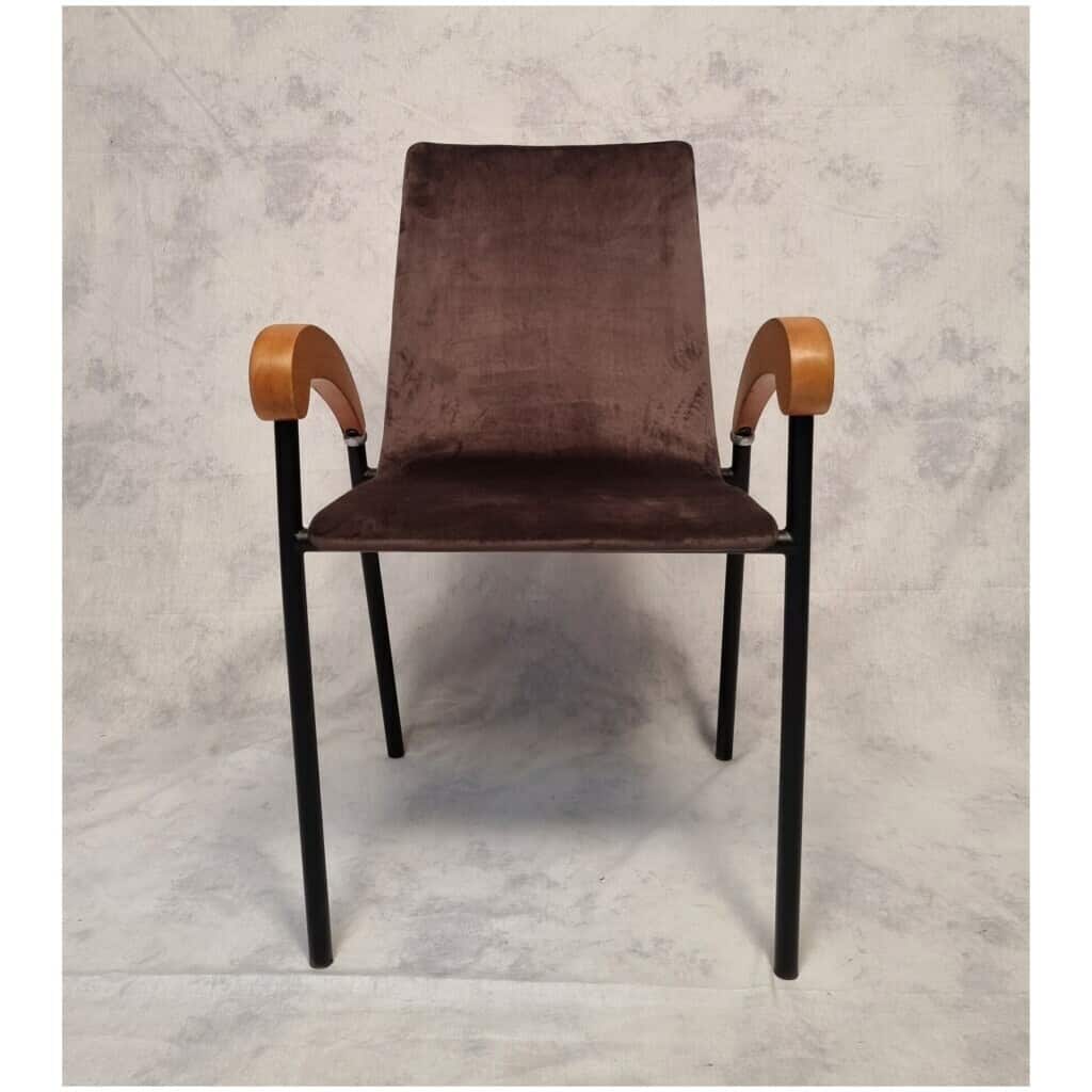Suite de 5 fauteuils modèle Pigalle – Pierrangelo Caramia pour XO – Ca 1990 7
