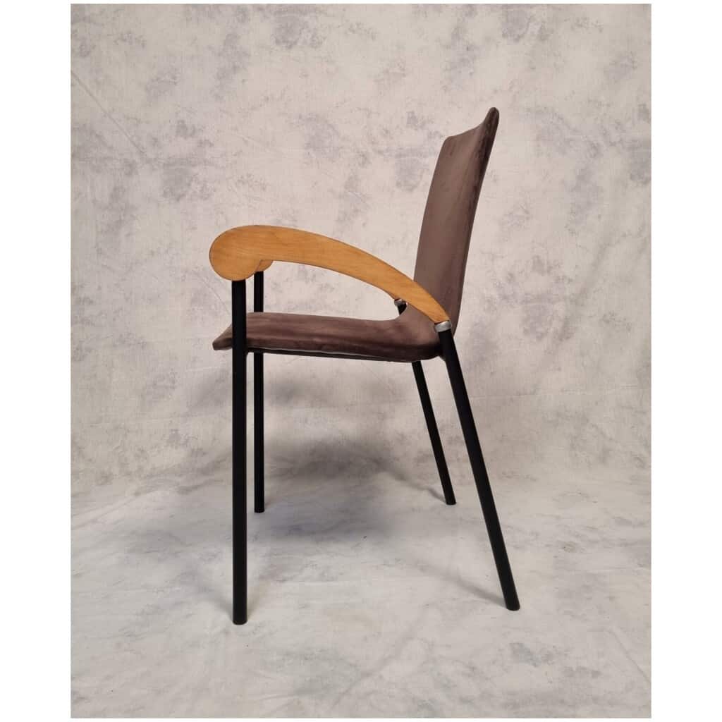 Suite de 5 fauteuils modèle Pigalle – Pierrangelo Caramia pour XO – Ca 1990 8