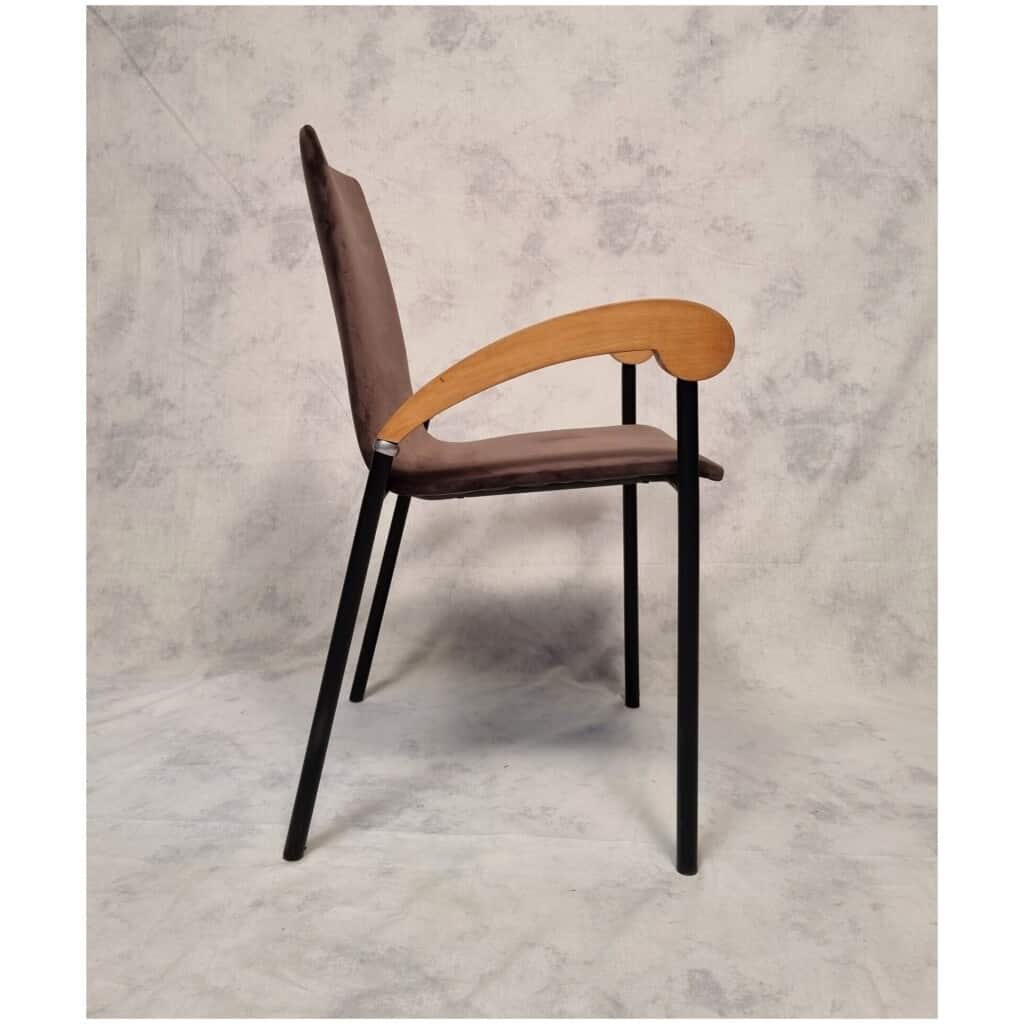 Suite de 5 fauteuils modèle Pigalle – Pierrangelo Caramia pour XO – Ca 1990 10