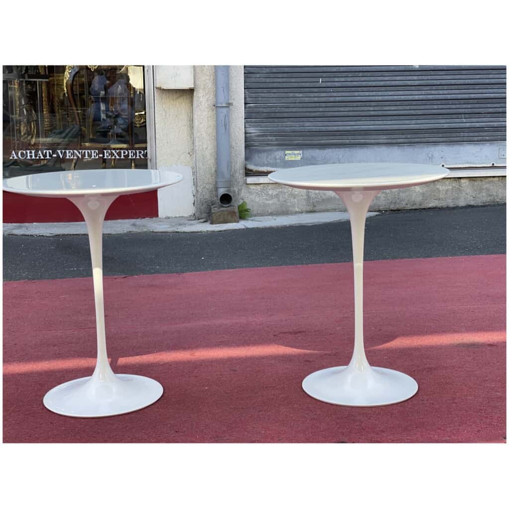 Knoll & eero saarinen – Table d’appoint Saarinen Tulip 4