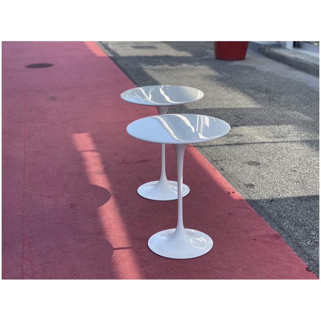 Knoll & eero saarinen – Table d’appoint Saarinen Tulip 5