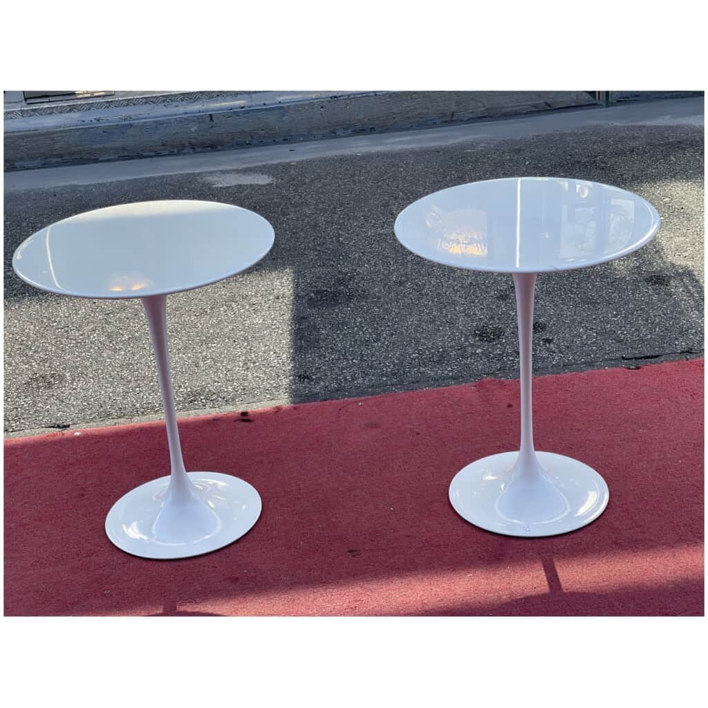 Knoll & eero saarinen – Table d’appoint Saarinen Tulip 7