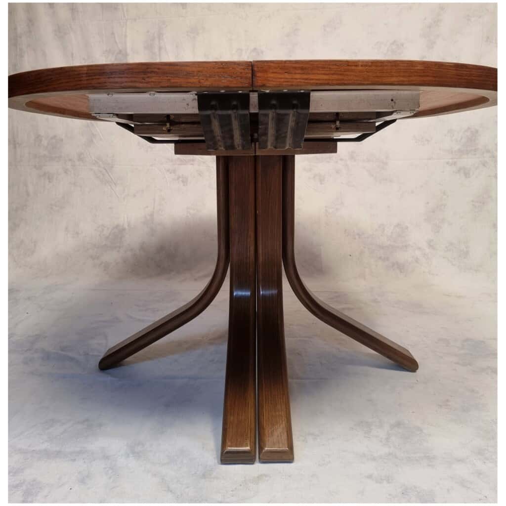 Table de Bruno Rey pour Dietiker par l’atelier « Stuhl aus Stein am Rhein » – Chêne – Ca 1970 12