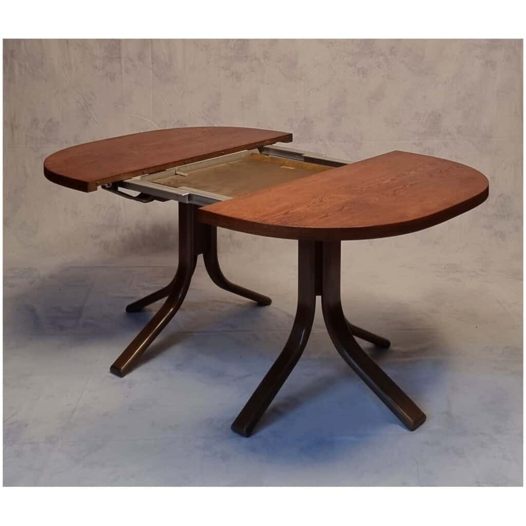 Table de Bruno Rey pour Dietiker par l’atelier « Stuhl aus Stein am Rhein » – Chêne – Ca 1970 5