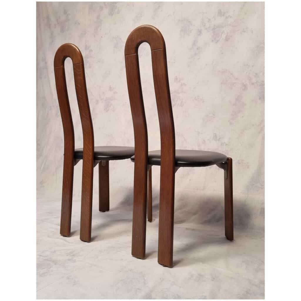 Chaises de Bruno Rey pour Dietiker par l’atelier « Stuhl aus Stein am Rhein » – Chêne – Ca 1970 5